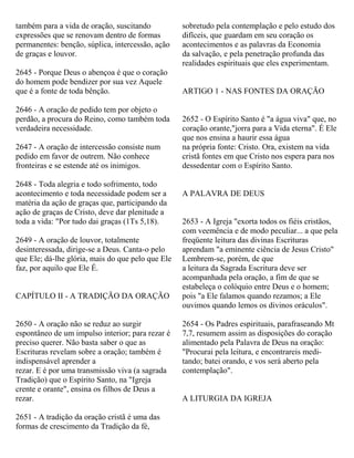 Catecismo igreja catolica 1