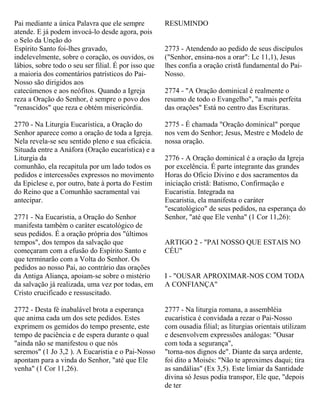 Catecismo igreja catolica 1