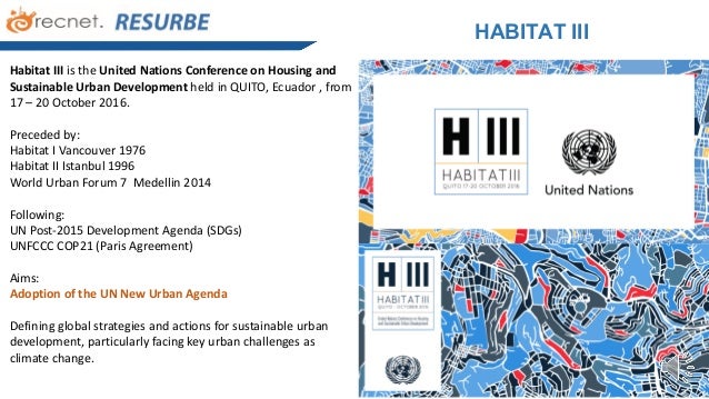 Habitat Iii The New Urban Agenda Resilient Urban Transition Paris A