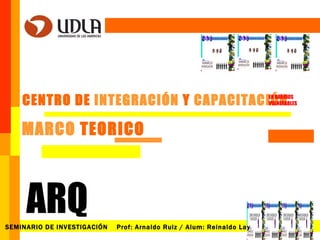 [object Object],LAMINA SEMINARIO DE INVESTIGACIÓN  Prof: Arnaldo Ruiz / Alum: Reinaldo Lay ARQ EN BARRIOS  VULNERABLES ,[object Object]