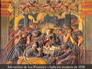 Adoración de los Pastores – talla en madera de 1558 