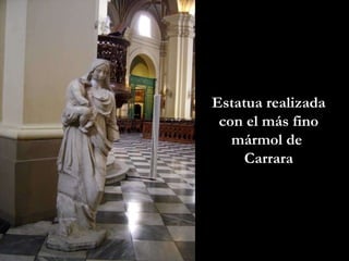 Estatua realizada con el más fino mármol de  Carrara 