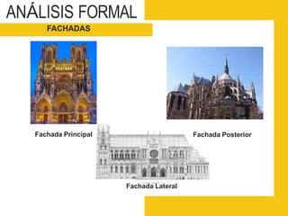 FACHADAS
ANÁLISIS FORMAL
Fachada Principal
Fachada Lateral
Fachada Posterior
 