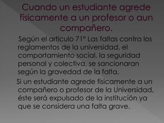 Reglamento Estudiantil- Lina Cruzco