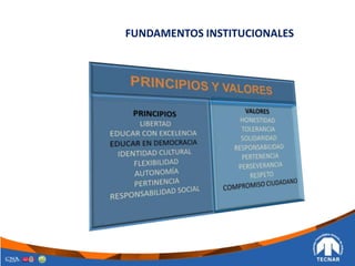 FUNDAMENTOS INSTITUCIONALES
 