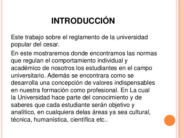 Catedra upecista reglamento estudiantil
