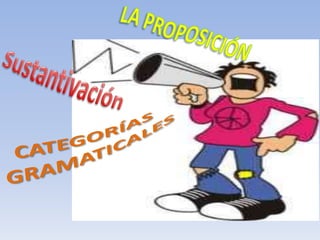 Categorias Gramaticales Oracion Y Proposicion Sustantivacion