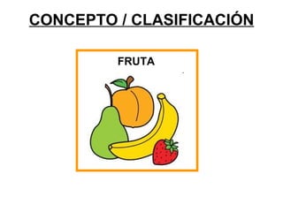 CONCEPTO / CLASIFICACIÓN FRUTA 