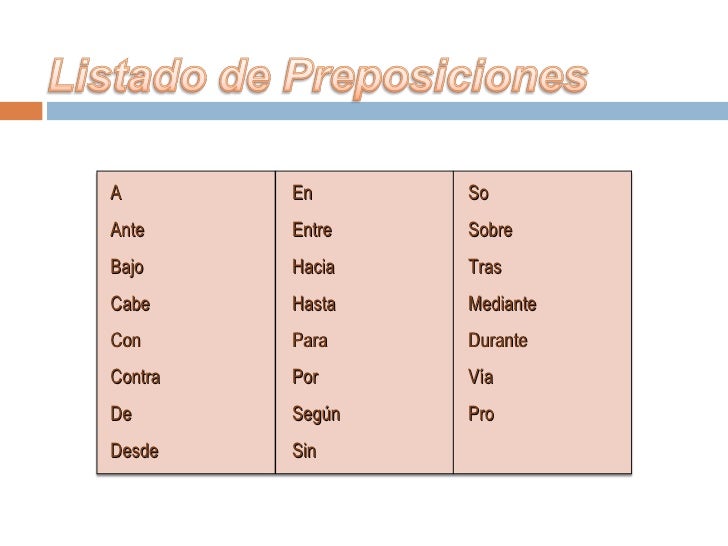 Categorías Invariables