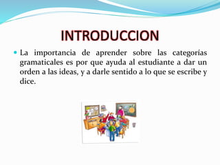Categorias Gramaticales Grado Tercero