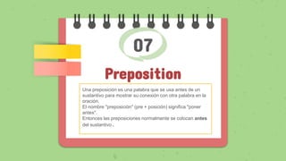 Categorias Gramaticales En Ingles Iii 2nd Part