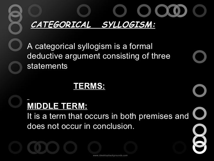 Categorical syllogism