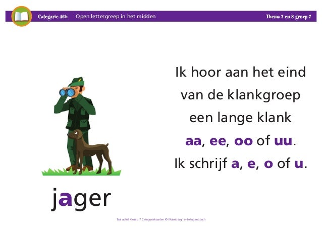 Categoriekaarten groep 7