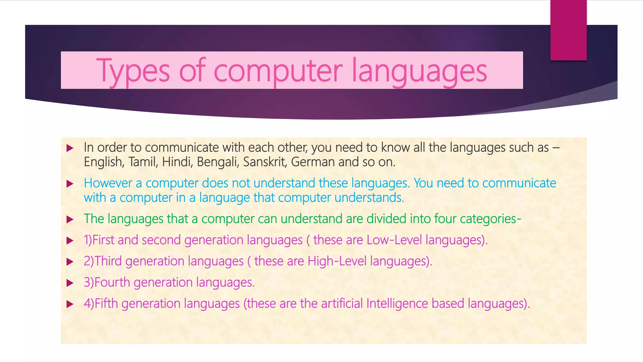 Categories of computers and computer languages ppt | PPTX | Desktops ...
