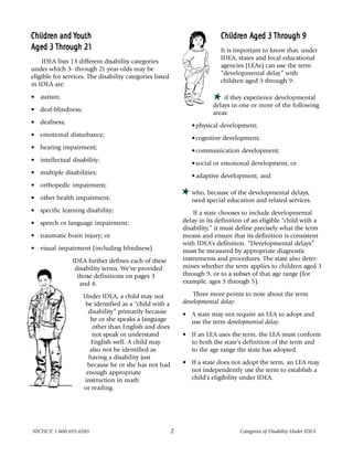 Categories of disability | PDF