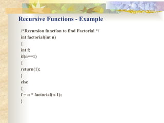 Categories of function and recursion.pptx