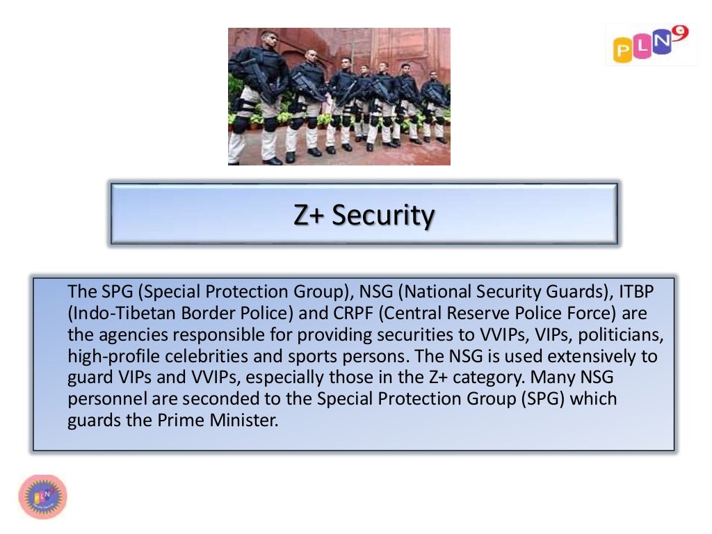 Categories of Indian Security Services