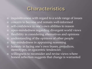 Categories of thinking ppt | PPTX