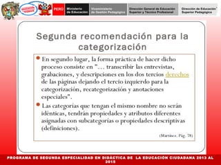 PROGRAMA DE SEGUNDA ESPECIALIDAD EN DIDÁCTICA DE LA EDUCACIÓN CIUDADANA 2013 AL 
2015 
 
