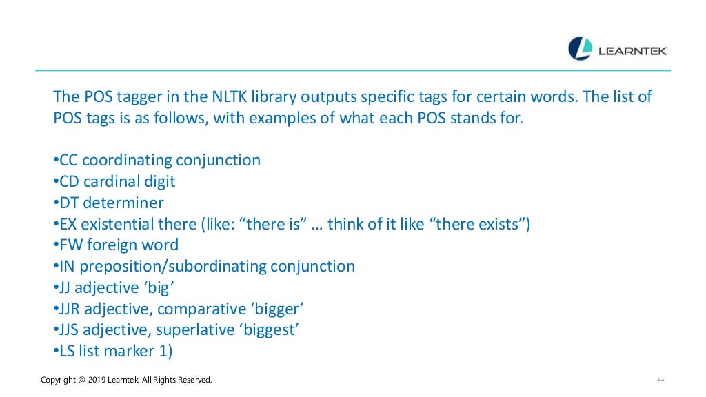 pos tagger python pos tagger python