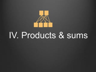 IV. Products & sums
 