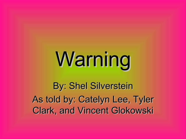 Catelyn Tyler Vincent Digital Poem 2 | PPT