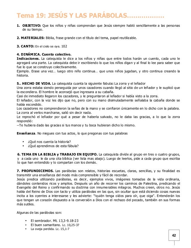 Catequesis de primera comunión espriella