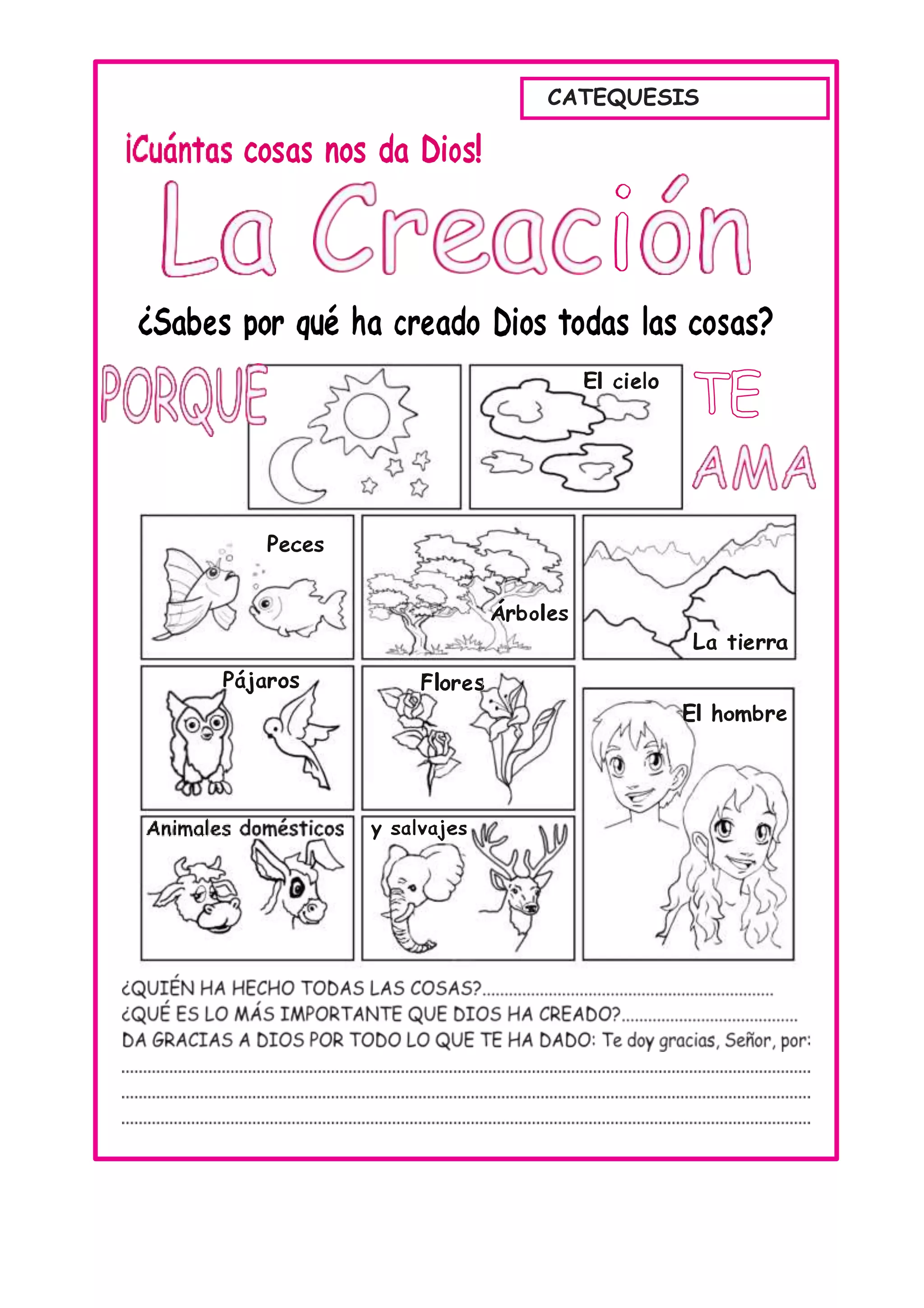 Catequesis FichaS DOCX Catequesis FichaS DOCX