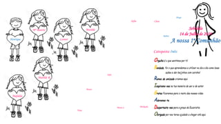 Catequista Inês:
Vera
Mª Beatriz
Marta
Leonor
Mafalda
Matilde R.
Mickaela
Clara
Matilde
Maria L.
Henrique
Diogo
Rúben
Inês
Sebolido
14 de Julho de 2019
A nossa 1ª Comunhão
Sofia
 