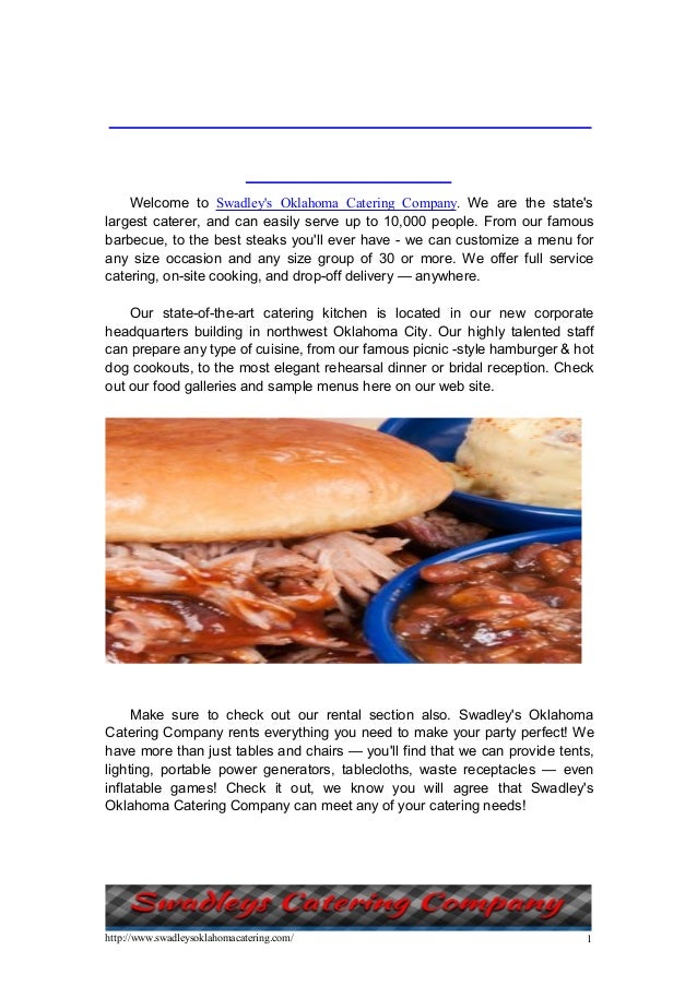 Caterers in oklahoma city & oil field catering