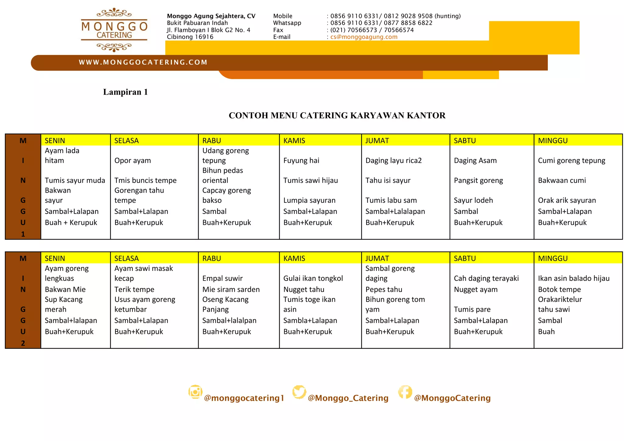 Catering karyawan kantor pabrik murah & enak PPT