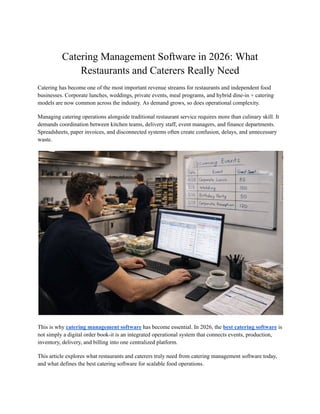 10 best catering software reviewed in 2026 Images High... Catering Management Software in 2026_ What Restaurants and Caterers ...