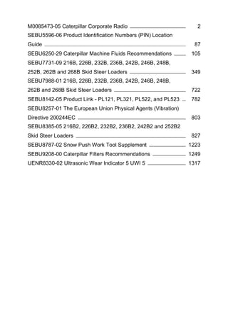 operation maintenance manual - CAT caterpillar 242b skid steer loader | PDF