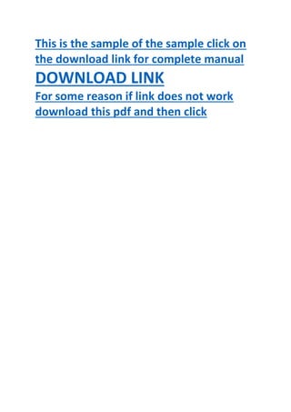 operation maintenance manual - CAT caterpillar 272c skid steer loader | PDF