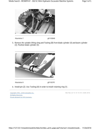Caterpillar 302.5c Mini Hyd (GBB) Excavator Service Manual | PDF