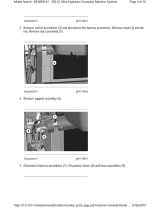 Caterpillar 302.5c Mini Hyd (GBB) Excavator Service Manual | PDF