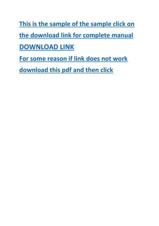 caterpillar 306 mini excavator (6G6) service manual | PDF