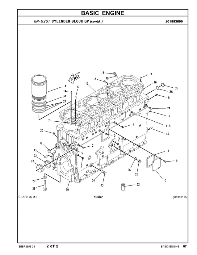 Caterpillar cat 3406 c marine engine parts catalogue manual