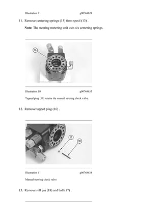 Removing Centering Caterpillar Cat 428D BACKHOE LOADER (Prefix BMT) Service Repair Manual ...