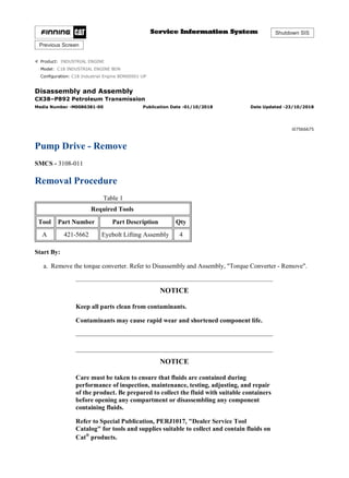 Caterpillar cat c18 industrial engine (prefix bdn) service repair ...