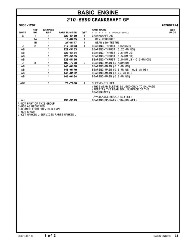 Caterpillar Cat C7 Marine Engine Parts Catalogue Manual.pdf