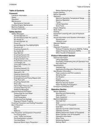 Th560b Telehandler Lift Chart.pdf Caterpillar cat th560 b telehandler operator and maintenance manual sn ...