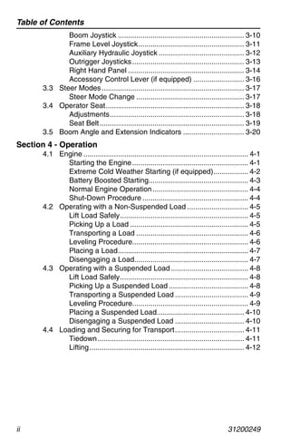 Caterpillar cat tl1055 telehandler operation and maintenance manual | PDF