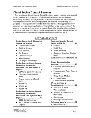 Caterpillar Diesel Engine Control Systems [PDF, ENG, 588 KB].pdf | Auto