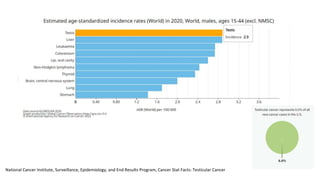 National Cancer Institute, Surveillance, Epidemiology, and End Results Program, Cancer Stat Facts: Testicular Cancer
 