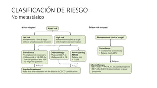 CLASIFICACIÓN DE RIESGO
No metastásico
 