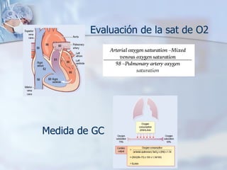 Evaluación de la sat de O2
Medida de GC
 