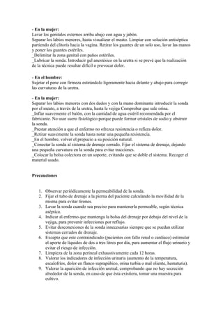 Cateterismo vesical