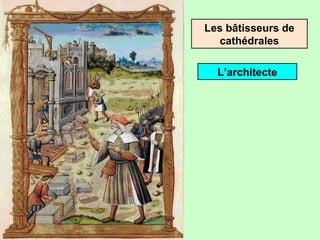 Les bâtisseurs de
cathédrales
L’architecte
 