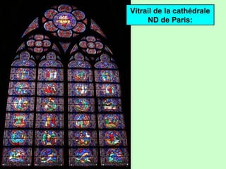 Vitrail de la cathédrale
ND de Paris:
 